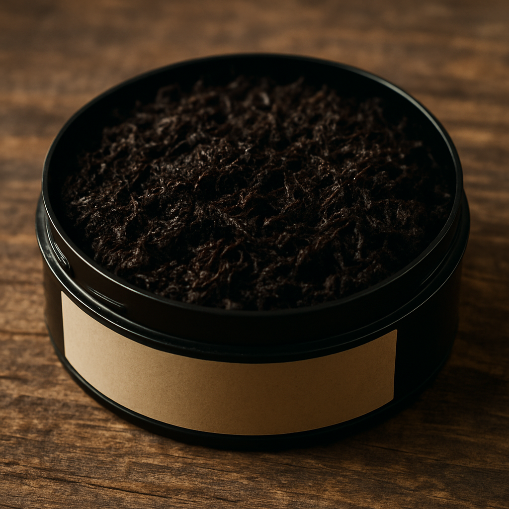 A can of American-style moist snuff, also known as dip.