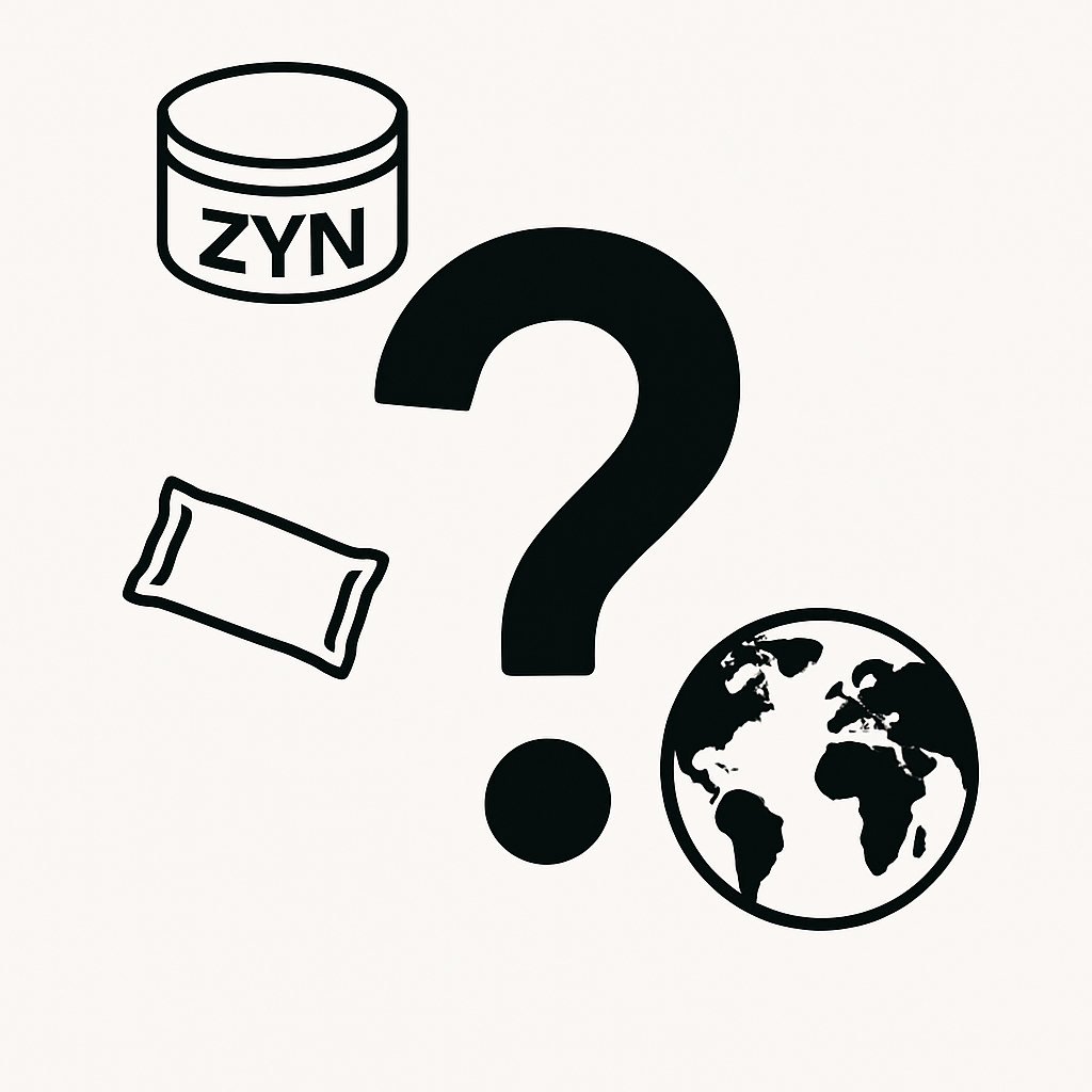 An FAQ graphic for common questions about snus and nicotine pouches.